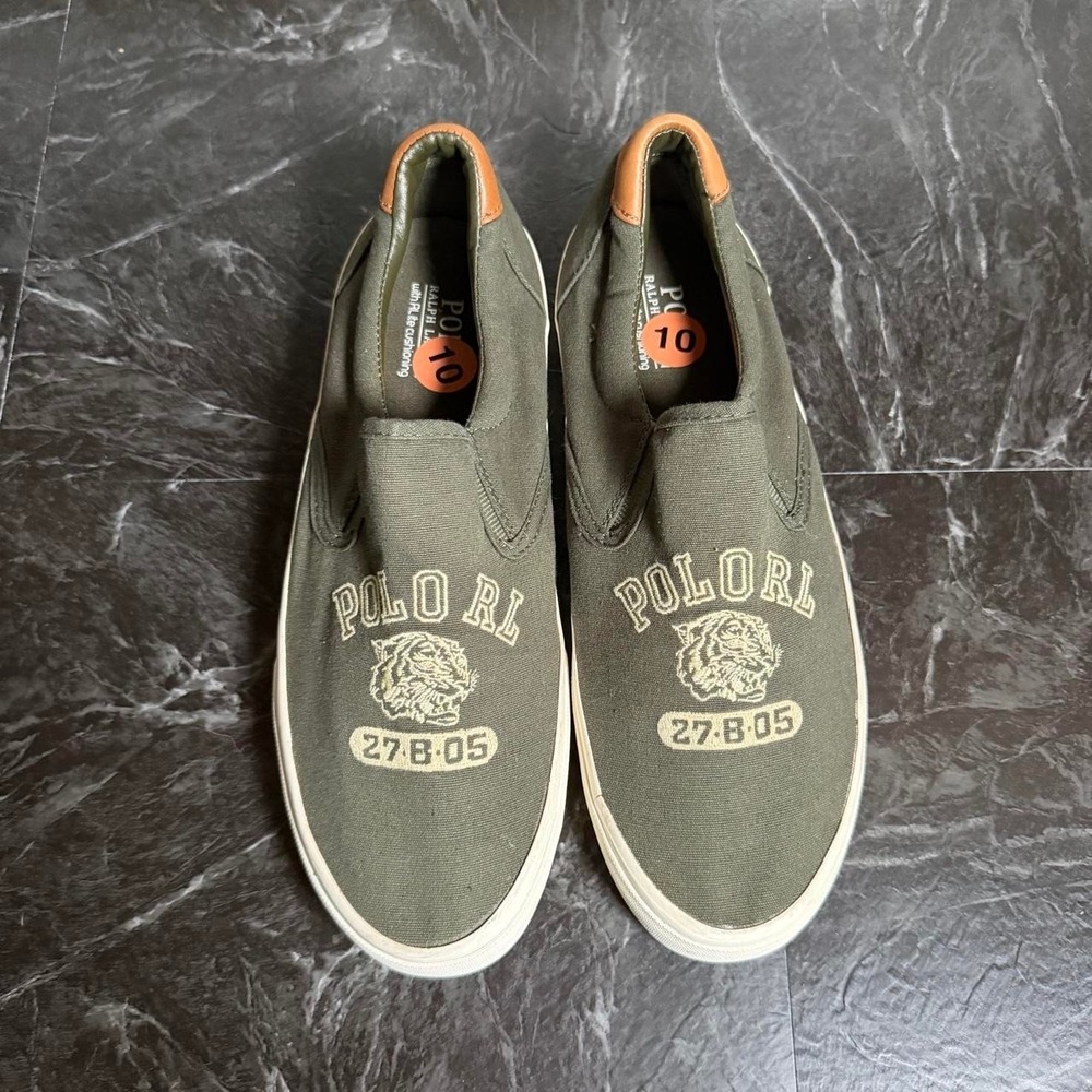 Polo Ralph Lauren Thompson Tiger Canvas Sneaker Shoe M10